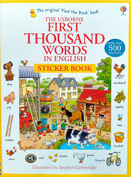 The Usborne First Thousand Words in English Sticker Book