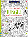 Usborne Minis Colouring Book Jungle with Rub-Down Transfers