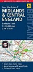 Britain: Midlands & Central England 1:200K (Road Map Britain)