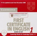 Cambridge First Certificate in English 1 Audio CD (Лицензионная копия)